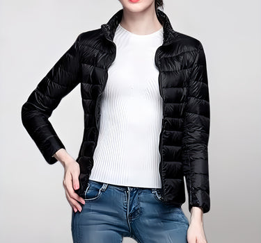 Doudoune Légère sans Capuche Noire - Axia