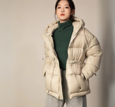 Doudoune pour Femme Mi-Longue en Duvet - Ainsley