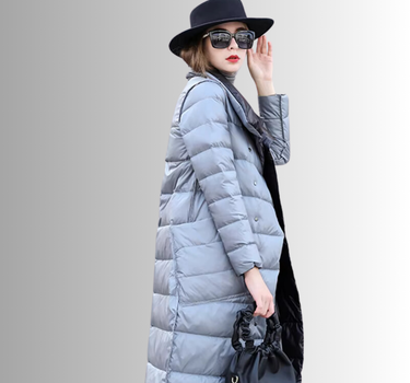 Doudoune Longue pour Femme Bicolore - Marie