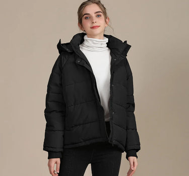 Doudoune Courte pour Femme Épaisse Noire - Janaya