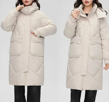 Doudoune Mi-Longue Chaude pour Femme - Alexa