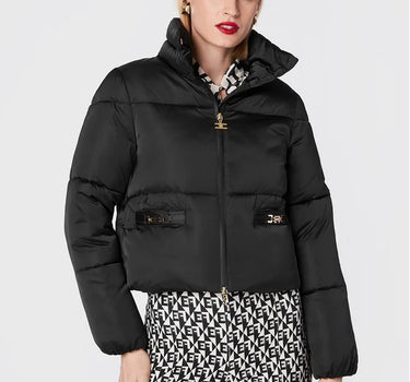 Doudoune Courte à Col Haut pour Femme Noire - Daisy