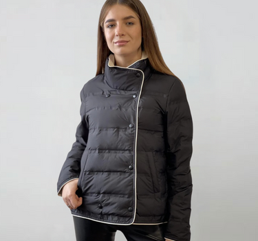 Doudoune Courte avec Bouton pour Femme - Candy