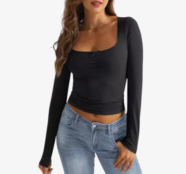 T-shirt pour Femme à Manche Longue Slim - TREV