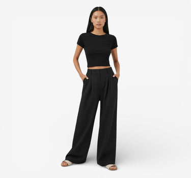 Hose Damen Anzug Fließend Weite Beine & Hohe Taille - Ariel