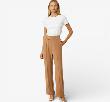 Hosenanzug Damen Elegante Gerade Schnitt Hohe Taille - Anouk