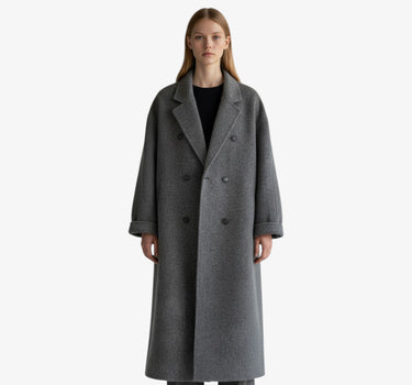 Manteau Long en Laine Femme Coupe Oversize Élégante - Selena