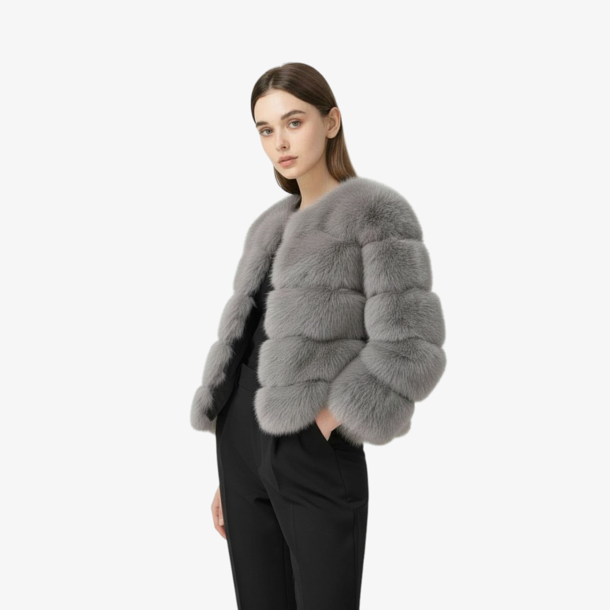 Manteau Fourrure Femme Doux Effet Matelassé Louane – Frostral