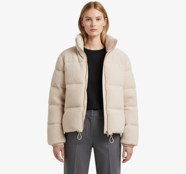 Doudoune Courte Femme Effet Moumoute Chaude Et Douce - GABY