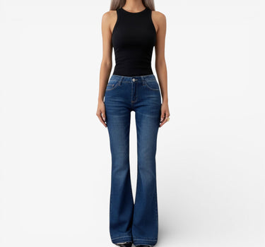 Jean pour Femme Évasé Taille Basse