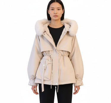 Bequemer Kurzmantel für drinnen aus Wolle - LUNE