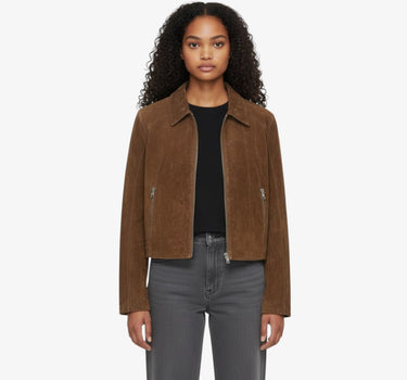 Veste en Daim Marron pour Femme - ROSINA