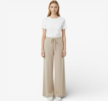 Pantalon Large Femme en Maille Tricoté Confortable - Saline