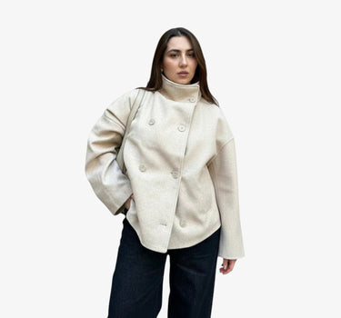Manteau en Laine à Col pour Femme - ROXI
