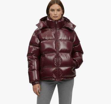 Doudoune Courte Style Vernis - BARBARA