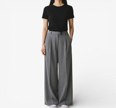 Pantalon Tailleur Large Femme Moderne et Droit - Louisa
